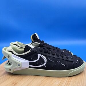 Nike x Acronym Blazer Low Black Olive Aura DO9373-001 Men's Size 5 / Women's 6.5